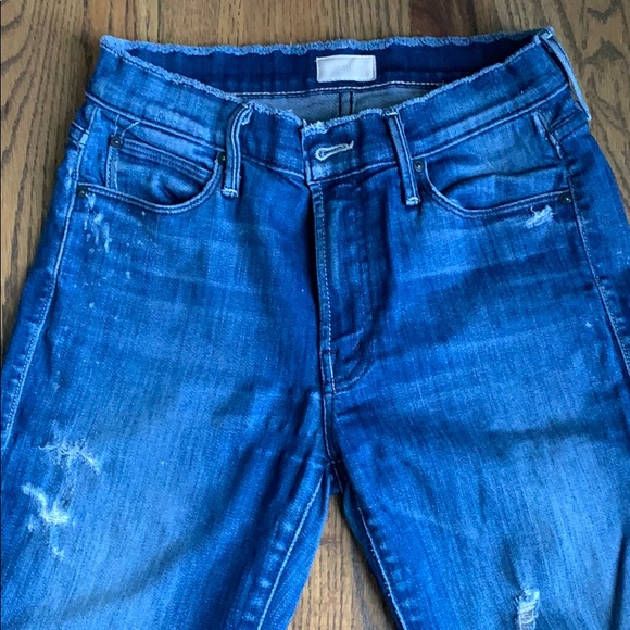 Mother The Double Fray Charmer denim size 26 - Picture 3 of 9